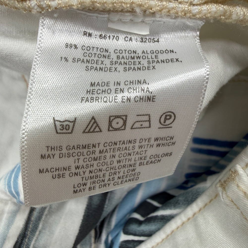 Anthropologie Chino Relaxed White Cotton Blend Shorts Womens Size 32 - Picture 3 of 6